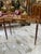 French Style Console Table / Desk – Handcrafted Brown Finish With Gold Leaf For Sale - Image 4 of 9