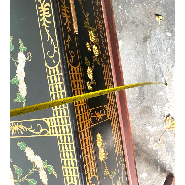 Black Asian Long Rectangular Sword Chest Trunk For Sale - Image 8 of 12