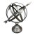 Vintage French Country Brass Garden Armillary Sundial For Sale