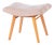Mid-Century Stool in Upholstery and Beech, Slovakia, 1960s For Sale