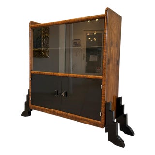 Art Deco Glass Display Cabinet or Bookcase from ATK, 1920s For Sale