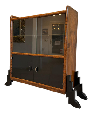 Art Deco Glass Display Cabinet or Bookcase from ATK, 1920s