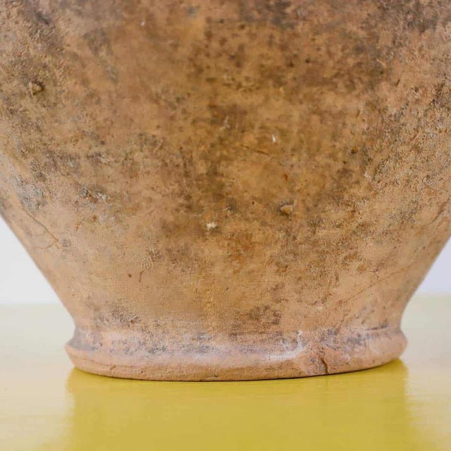 Amphora Vase in Glazed Terracotta Inside For Sale - Image 4 of 9
