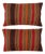 14"x24" SET OF 2 - Handmade Kilim Cushion Covers. A pair of Lumbar Pillow Covers For Sale