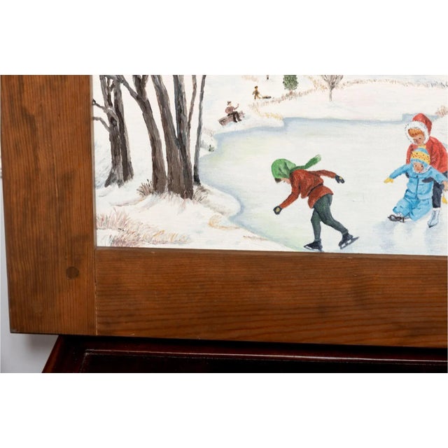 White Virginia Mae Love (American [Nc] 1958 - 2020) Untitled Oil on Board Painting For Sale - Image 8 of 12