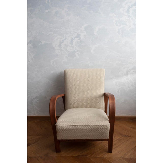 1940s Armchair by K. Koželka & A. Kropáček for Interier Praha, Former Czechoslovakia, 1940s For Sale - Image 5 of 8