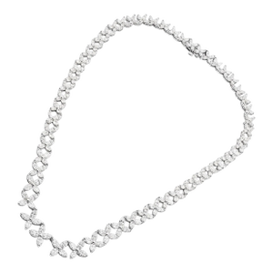 Tiffany & Co. Victoria Platinum Graduated Marque Shape Diamond Necklace