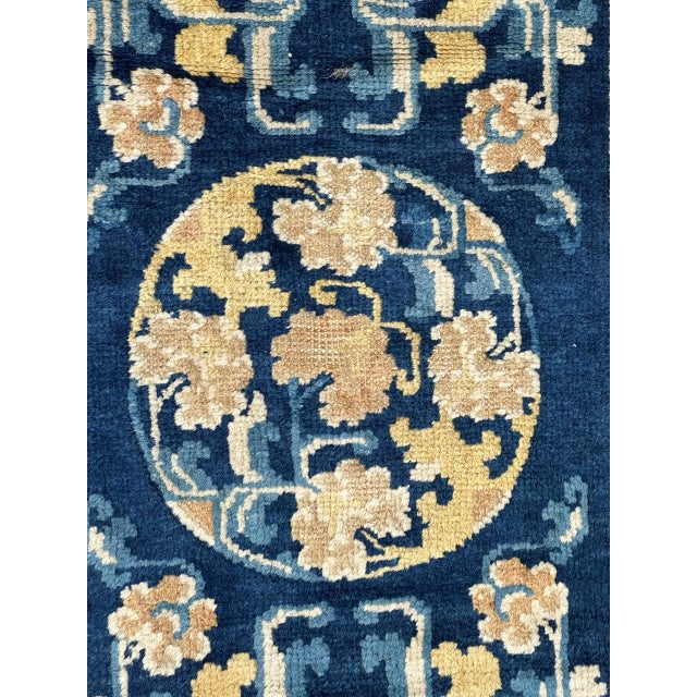 Antique Chinese Cotton and Wool Rug For Sale - Image 9 of 18