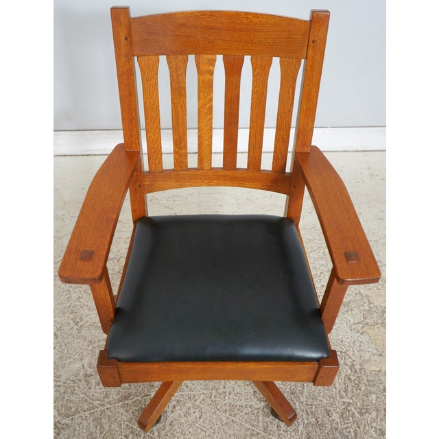 Age: Approx: 20 Years Old Details: Adjustable Height High Quality Construction Arts & Crafts Dark Green Leather Seats...