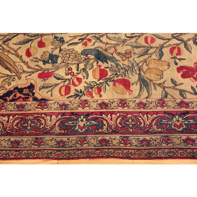 Linen Nazmiyal Collection Antique Persian Kerman Rug For Sale - Image 8 of 10