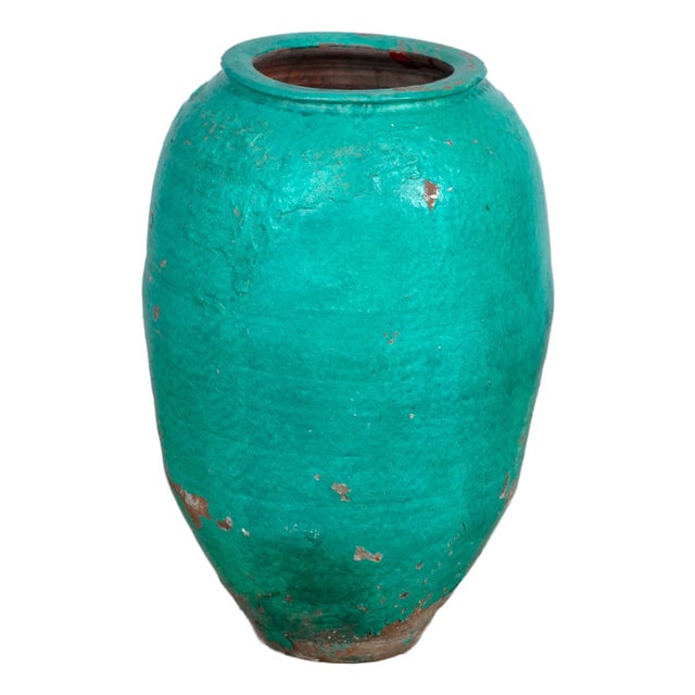Turkish Terracotta Olive Jar or Garden Urn, 1975 For Sale