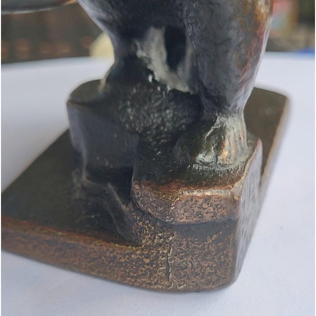 American Arts & Crafts Bronze Grizzly Bear Statue C. 1910 - California Bear For Sale - Image 3 of 10