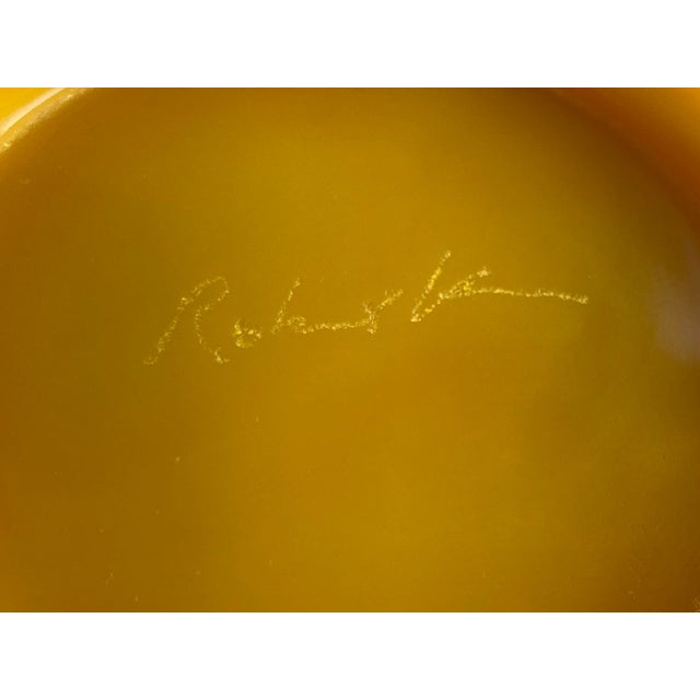 Contemporary Robert Kuo Imperial Yellow 12-Facet Peking Vase Signed by Robert Kuo For Sale - Image 3 of 4