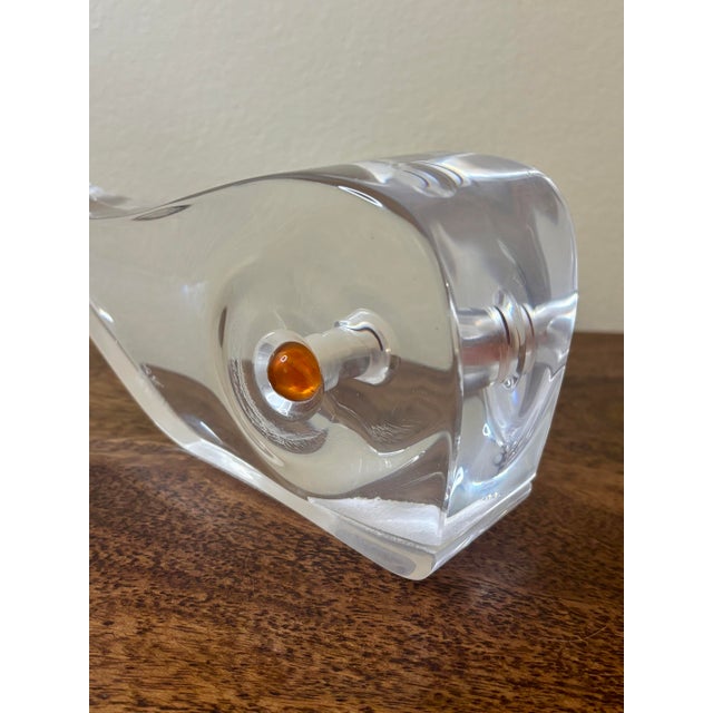 Plastic Vintage Mid-Century Lucite Whale Sculpture, Cubist Modern For Sale - Image 7 of 9
