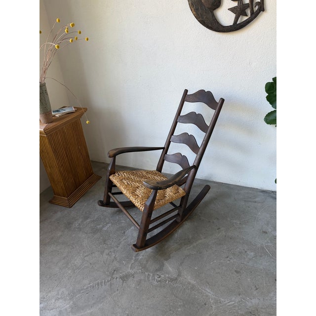 Antique French Rocking Chair, 1900s For Sale - Image 3 of 18