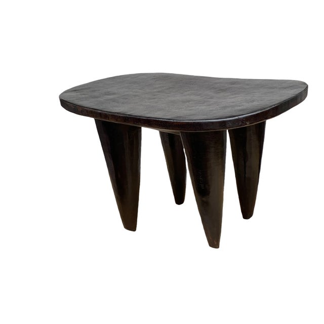 Wood Superb Lg African Senufo Stool / Table I Coast 26.5" W For Sale - Image 7 of 13
