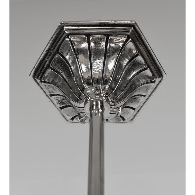 Hettier & Vincent French Art Deco Pendant Light by Hettier & Vincent 1925 France - A Pair For Sale - Image 4 of 12