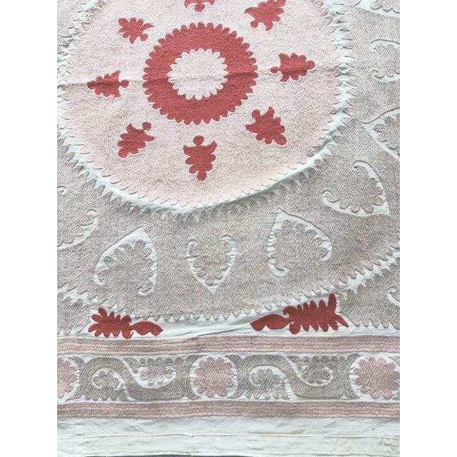 Bohemian Suzani Wall Tapestry For Sale - Image 4 of 9
