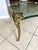 Mid Century p.e. Guerin Style Brass & Glass Coffee Table With Frond Legs For Sale - Image 13 of 16