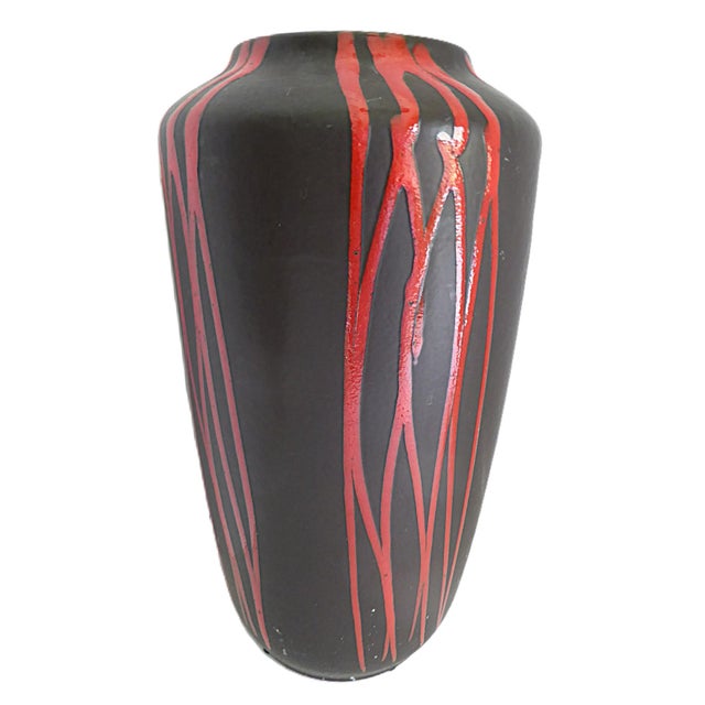 Mid-Century Modern Mid Century Modern Scheurich Pottery Floor Vase Germany 1960s For Sale - Image 3 of 11