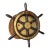 Antique Brass Ship Wheel For Sale