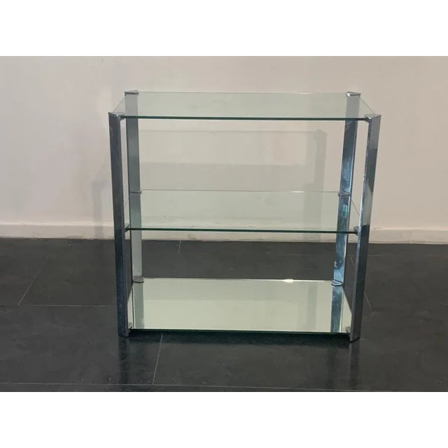 Steel and Crystal Coffee Tables from Cidue, 1970s, Set of 2 For Sale - Image 9 of 15