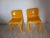 Pair of Space Age style monocoque plastic chairs, designed by Carlo Bartoli and produced by Kartell. The production was...