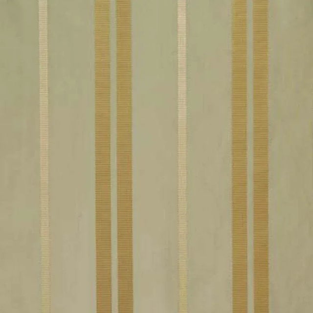 Sample - Schumacher Darcy Silk Stripe Fabric in Mineral For Sale