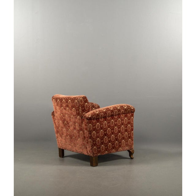 Red Vintage Art Deco Lounge Chair, Germany, 1920s For Sale - Image 8 of 18