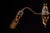 Industrial Early 20th Century Triple-Arm Japanned Copper Gooseneck Chandelier For Sale - Image 3 of 7