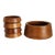 1970s Teak Wood Salad Bowl Set by Himark, 5 Pieces For Sale