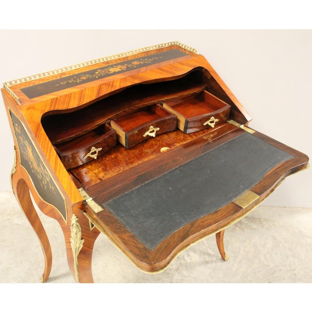 Brown 19th Century Napoleon III Writing Desk For Sale - Image 8 of 16