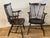 Wood Gorgeous Set 6 1940s Pennsylvania Farmhouse Fiddleback Windsor Dining Chairs Elm For Sale - Image 7 of 7