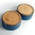 Italian Rimini Blue Ceramic Candleholders by Aldo Londi for Bitossi, 1970s, Set of 2 For Sale - Image 9 of 11