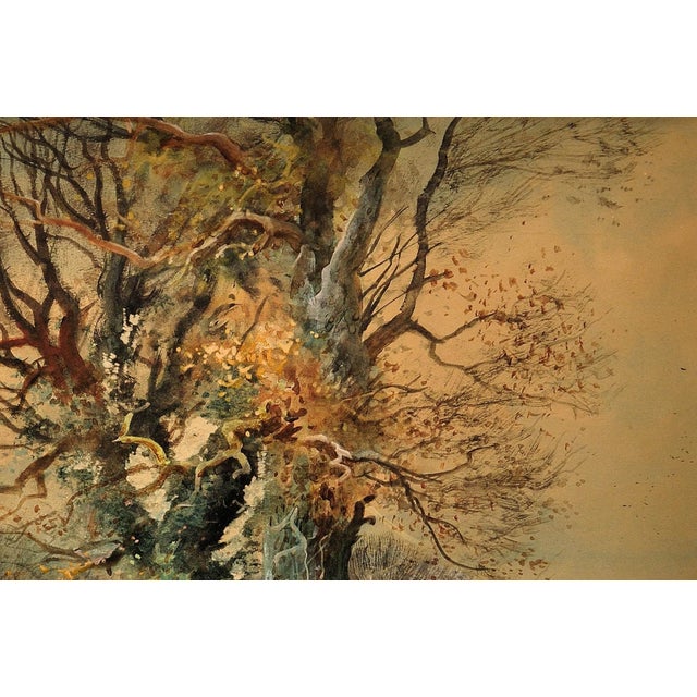 Henry Charles Fox, Driving Sheep, Plaisters Lane, Sutton Poyntz, Dorset, 1918, Watercolour, Framed For Sale - Image 7 of 18