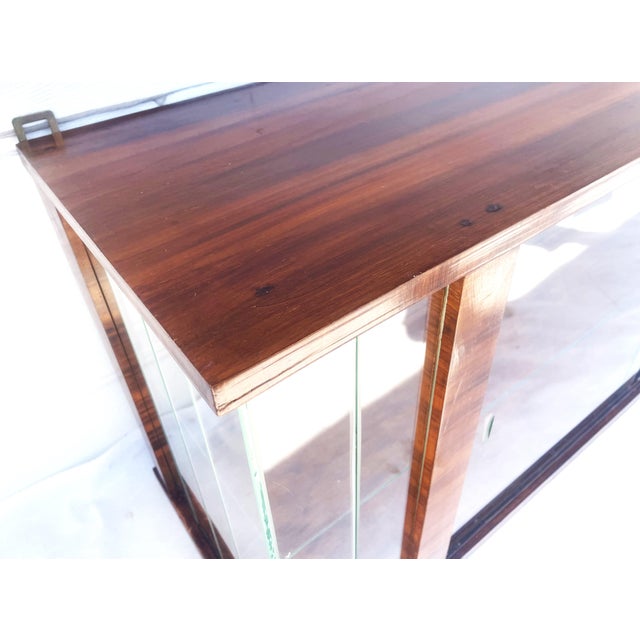 Mid-20th Century Wall-Mounted Display Cabinet with Sliding Glass and Mirror, 1970s For Sale - Image 15 of 18