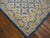 Early 20th Century 1920s Soft Yellow Geometric Antique Indian Agra Rug Hand Knotted 4' X 6'2" Cotton Carpet For Sale - Image 5 of 6