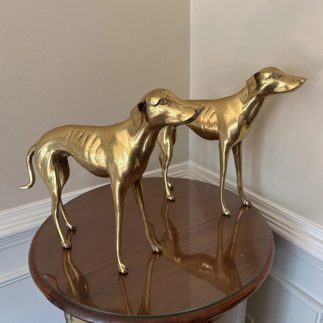 Beautiful vintage pair of Italian whippets, good look and size to them. Hard to find a true pair!