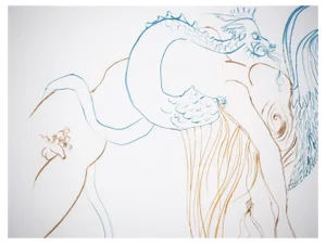 Salvador Dali, The Temptation, Original Engraving