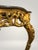 Carved Gilt Wooden Console Table with Shaped Marble Top For Sale - Image 3 of 6