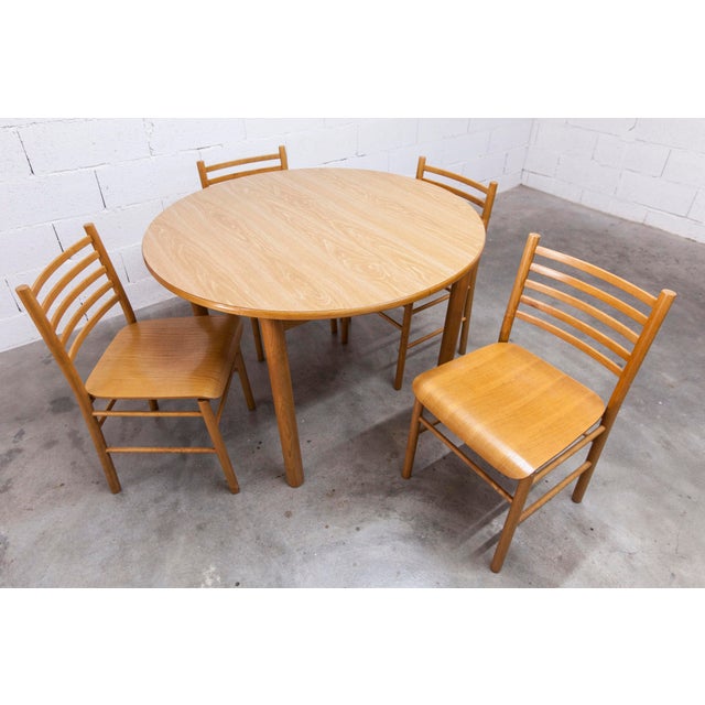 Danish Modernist Convertible Table and Chairs, 1970s, Set of 5 For Sale - Image 16 of 18