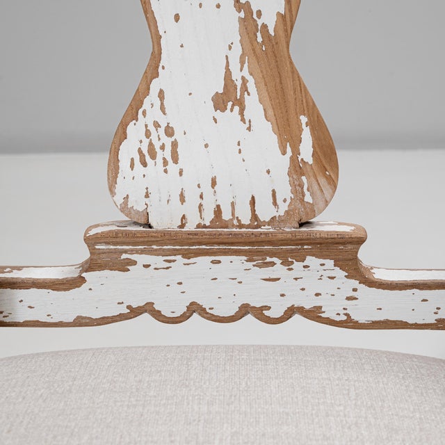 This set of six 20th Century Swedish Rococo Revival dining chairs features elegant silhouettes and a beautifully...