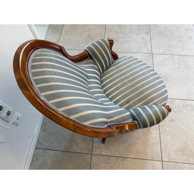 Biedermeier Armchair in Walnut For Sale - Image 9 of 10