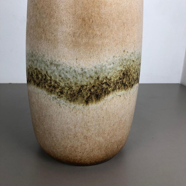 Large Fat Lava Multi-Color 284-47 Pottery Floor Vase attributed to Scheurich, 1970s For Sale - Image 11 of 16