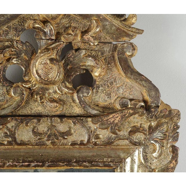 Italian Rococo Period Giltwood Mirror, Circa 1740-1780 For Sale - Image 9 of 10