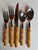 Boho Chic Stylish Faux Bamboo Resin & Stainless Flatware - Service for 8: 40 Pieces For Sale - Image 3 of 7