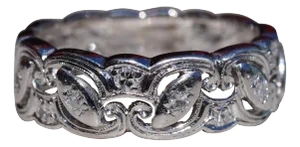 The Vanceburg: Ladies Platinum and Diamond Eternity Band