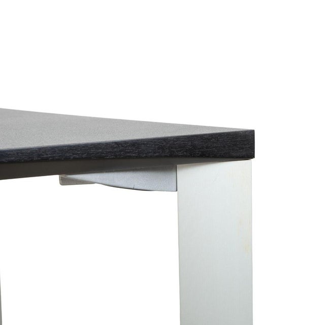 Rosenthal Dark Grey Dining Table with Silver Legs from Rosenthal For Sale - Image 4 of 14