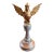 Carved Wood Bird Sculpture on Finial 8" H For Sale