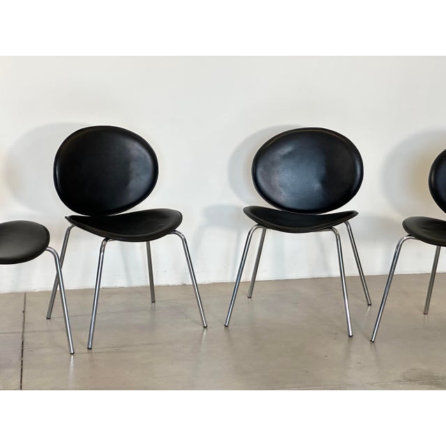 Mid-Century Modern Dining Chairs, 1980s, Set of 4 For Sale - Image 3 of 16